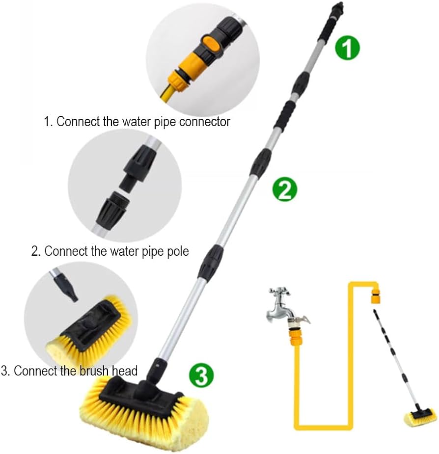 Telescopic Aluminium High Quality Solar Panel Cleaning Brush IMPORTED 12ft/ 5.5ft