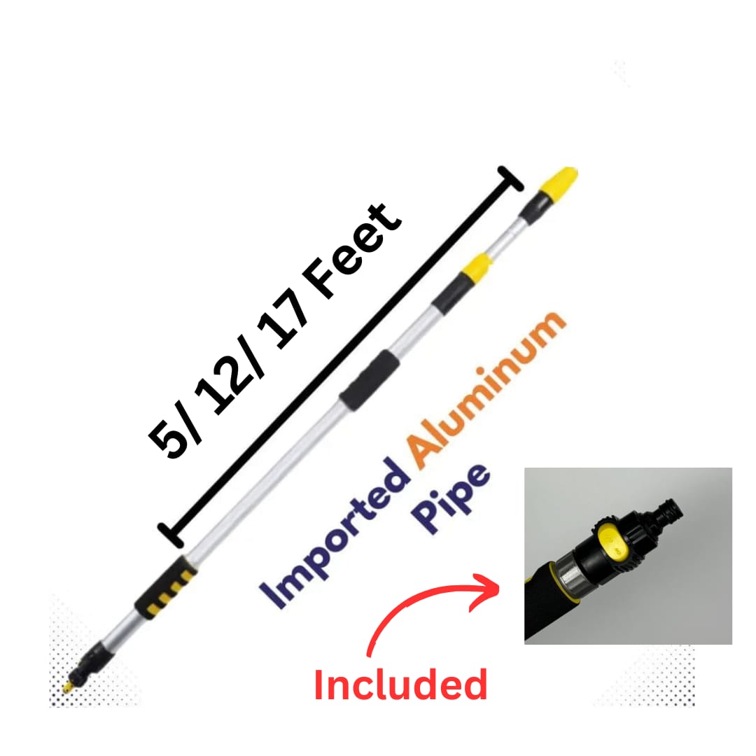 Aluminum Telescopic Rod With Water On/Off Switch of Solar Panel Cleaning Brush - Only Rod